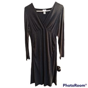 Motherhood Maternity soft and stretchy dark gray dress